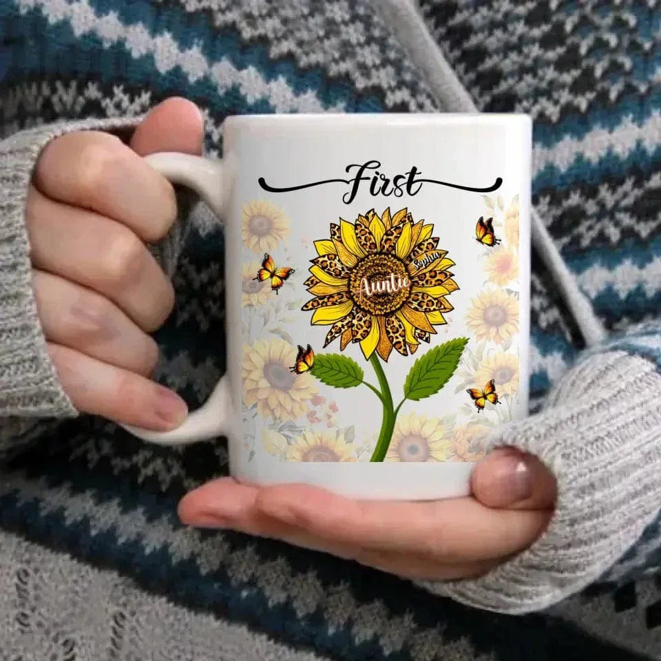 First Mom Now Grandma - Gift For Mothers, Grandmas - Personalized Mug - Joliny