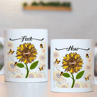 First Mom Now Grandma - Gift For Mothers, Grandmas - Personalized Mug - Joliny