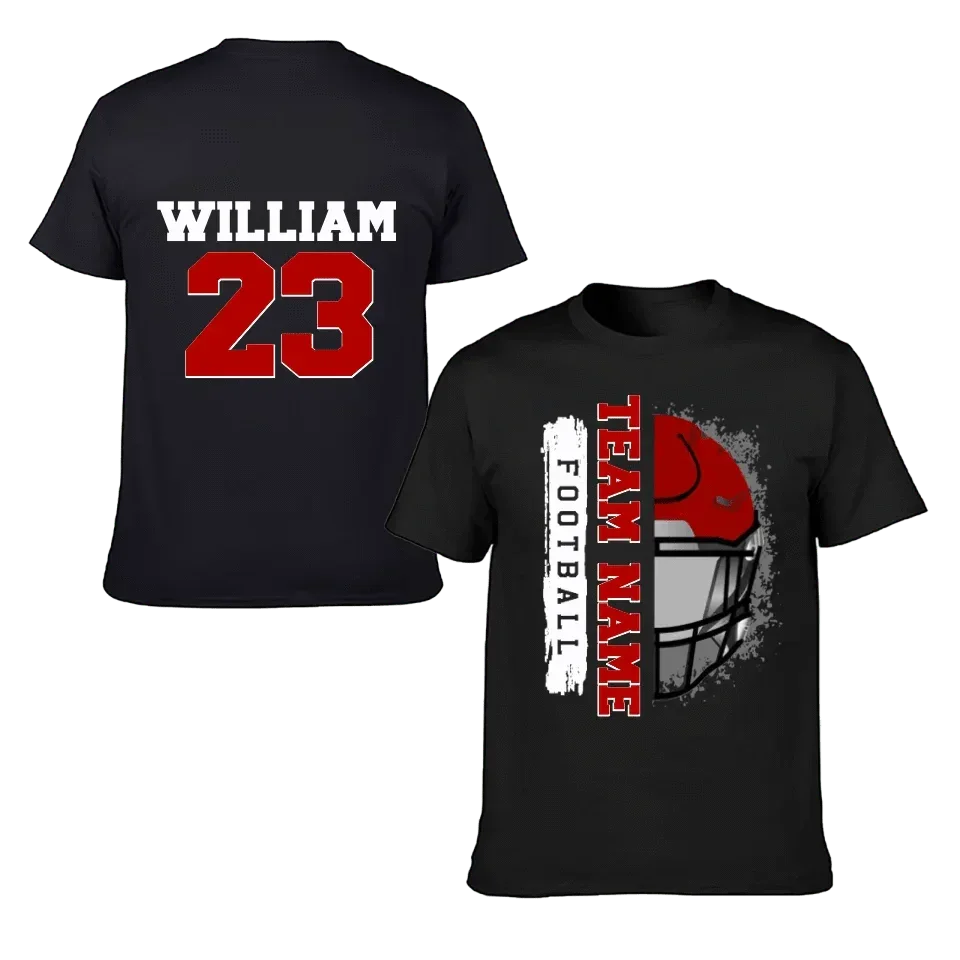 Football Helmet - Personalised Helmets And Name T-shirt - A Gift for Football Players,Lovers - Joliny