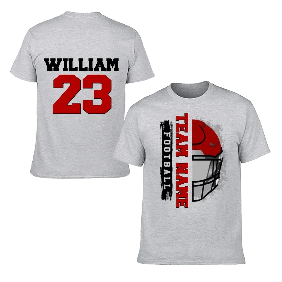 Football Helmet - Personalised Helmets And Name T-shirt - A Gift for Football Players,Lovers - Joliny