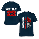 Football Helmet - Personalised Helmets And Name T-shirt - A Gift for Football Players,Lovers - Joliny