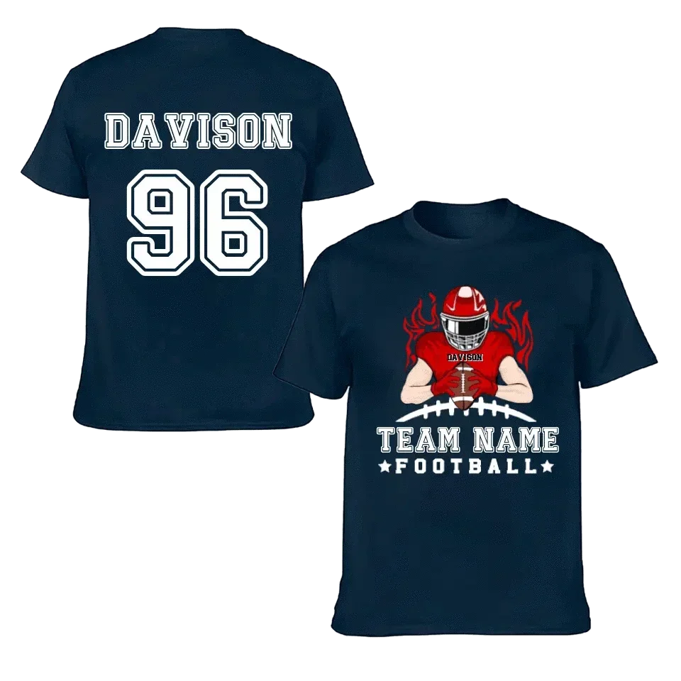 Football Season - Personalized American Football Team Shirt - A Gift for Football Player,Lovers