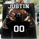 Football Spirit Name Personalized Blanket - Gifts for Football Lovers - Joliny