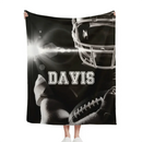 Football Sport - Personalised Exclusive Name Blanket - Gifts for Football Enthusiasts,Players - Joliny