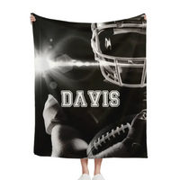 Football Sport - Personalised Exclusive Name Blanket - Gifts for Football Enthusiasts,Players - Joliny