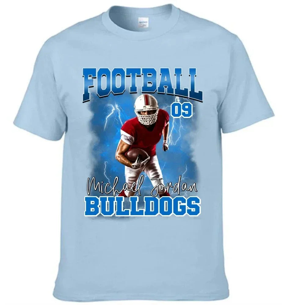Football Theme - Personalised Photo T-Shirt - Gifts for Football Fans,Players - Joliny