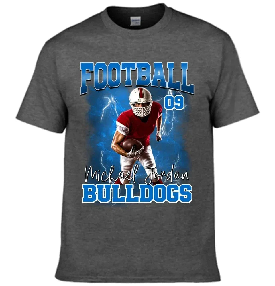 Football Theme - Personalised Photo T-Shirt - Gifts for Football Fans,Players - Joliny