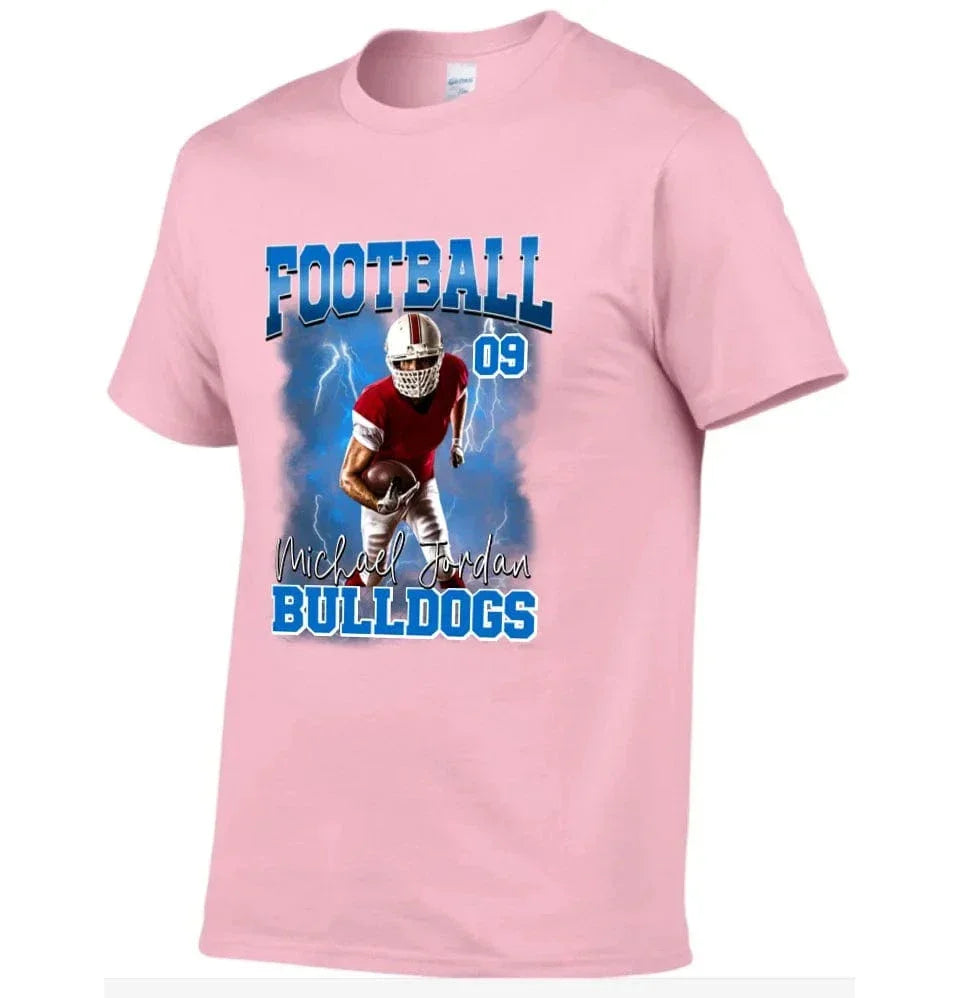 Football Theme - Personalised Photo T-Shirt - Gifts for Football Fans,Players - Joliny