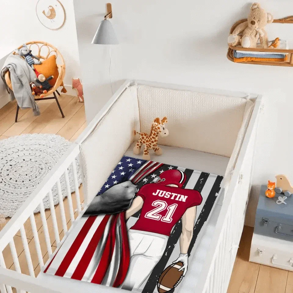 Football Tide - Personalised Footballer American Blanket - Gifts for Football Enthusiasts,Players - Joliny