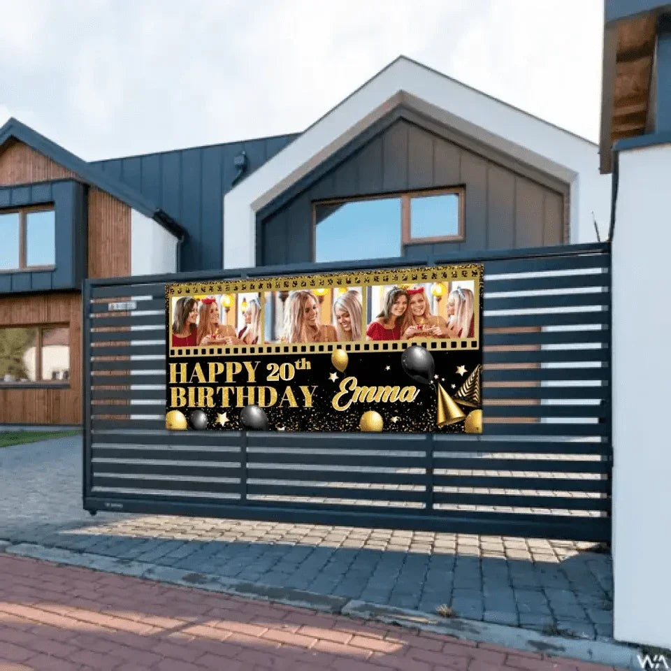 Freeze Your Memories With Personalized Film Photo Birthday Banners To Send You Blessings - Joliny