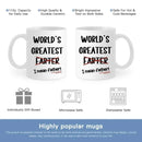 Funny Best Dad Coffee Mug, World's Greatest F, I Mean Father - Joliny