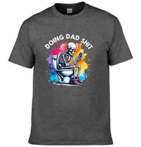 Funny Skeleton Toilet Sublimation Design, Trendy Father's Day T-Shirt - Joliny