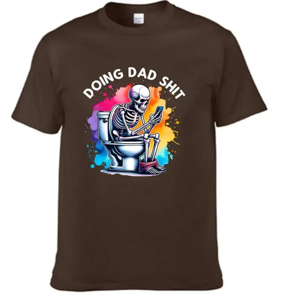 Funny Skeleton Toilet Sublimation Design, Trendy Father's Day T-Shirt - Joliny