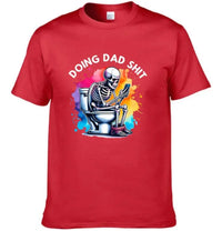 Funny Skeleton Toilet Sublimation Design, Trendy Father's Day T-Shirt - Joliny