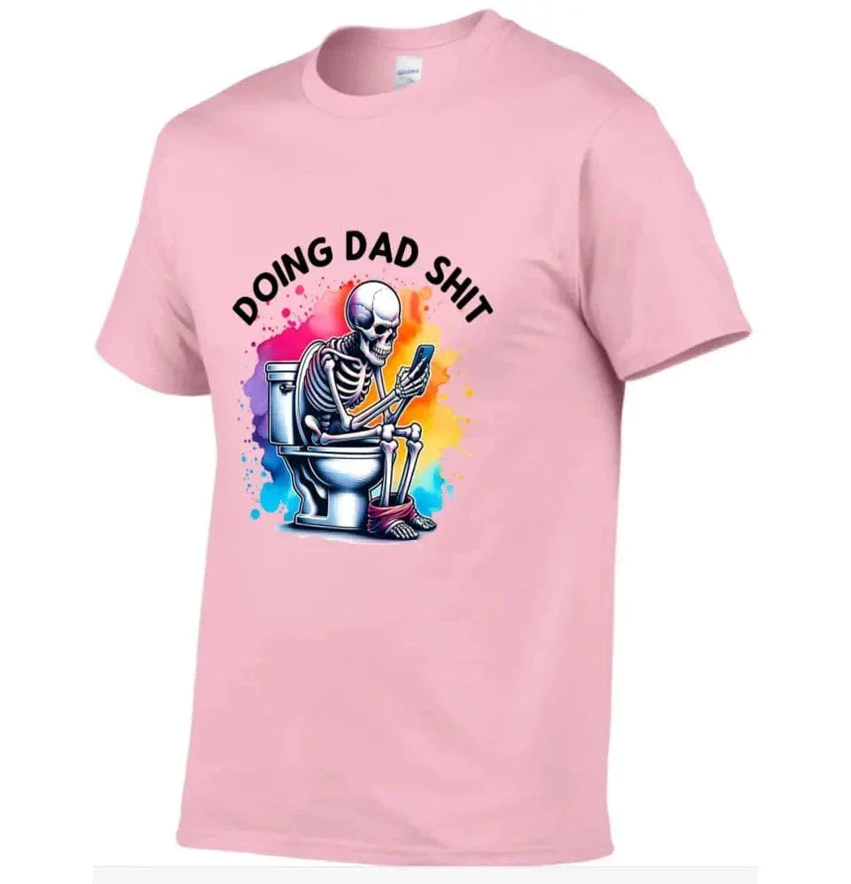 Funny Skeleton Toilet Sublimation Design, Trendy Father's Day T-Shirt - Joliny