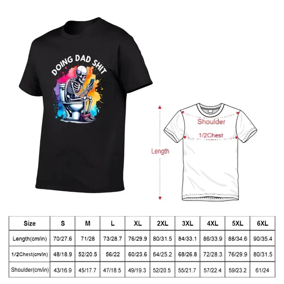 Funny Skeleton Toilet Sublimation Design, Trendy Father's Day T-Shirt - Joliny