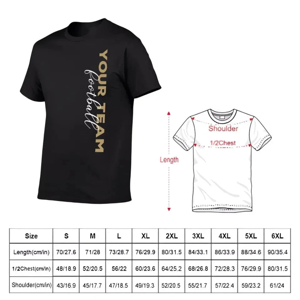 Game Day - Personalised Name And Number 2 Sided T-Shirt - A Gift For Football Supporters,Players - Joliny