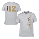 Game Day - Personalised Name And Number 2 Sided T-Shirt - A Gift For Football Supporters,Players - Joliny