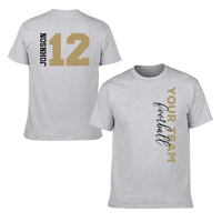 Game Day - Personalised Name And Number 2 Sided T-Shirt - A Gift For Football Supporters,Players - Joliny