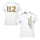 Game Day - Personalised Name And Number 2 Sided T-Shirt - A Gift For Football Supporters,Players - Joliny