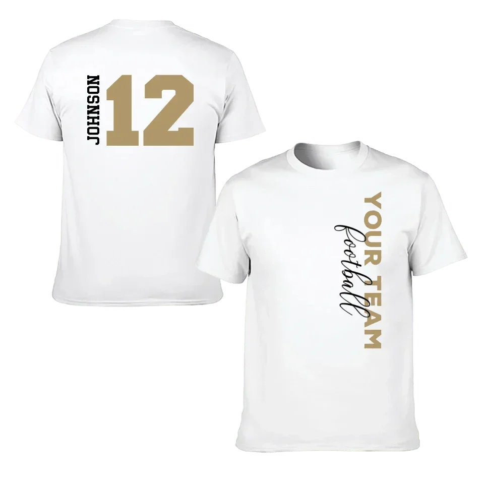 Game Day - Personalised Name And Number 2 Sided T-Shirt - A Gift For Football Supporters,Players - Joliny