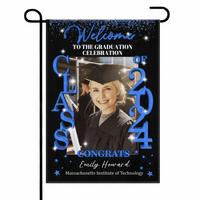 Graduation Party Class Of 2024 Blanket - Custom Photo - Welcome To The Graduation Celebration - Joliny