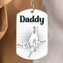 Gift For Dad - Be Safe Kids Holding Hands Stainless Steel Keychain - Joliny
