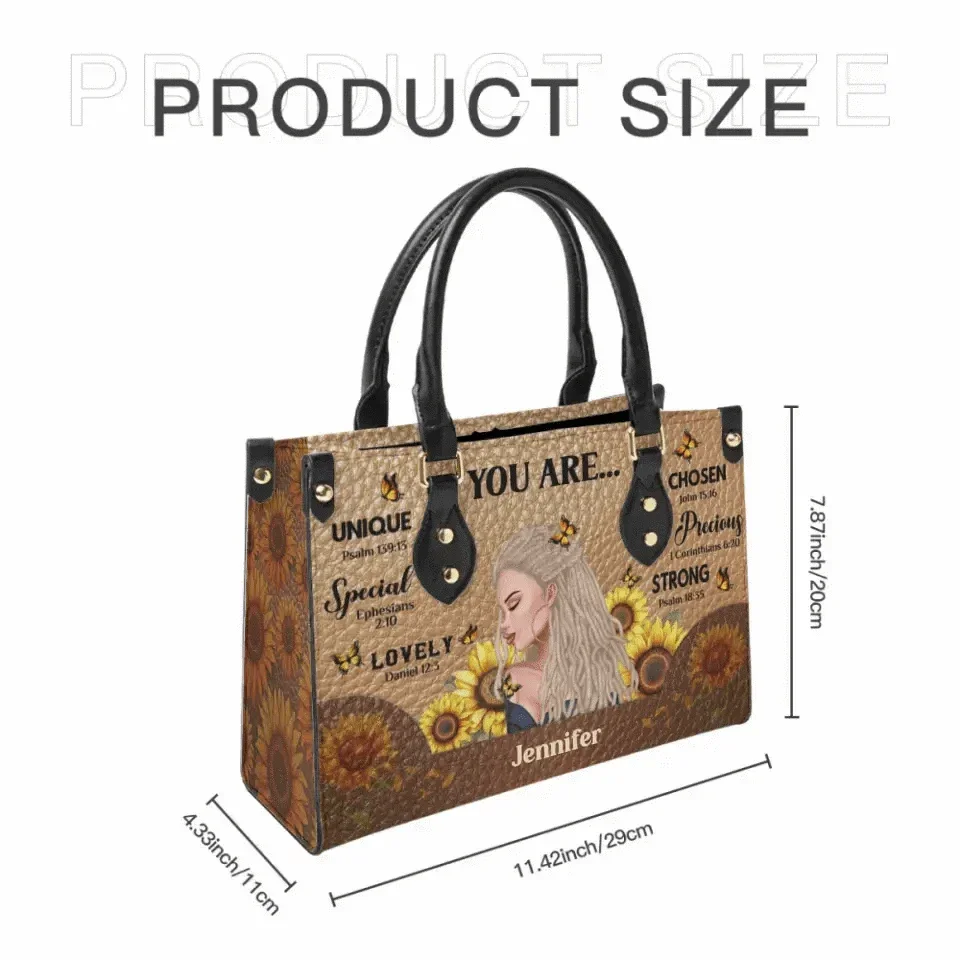 Gift For Daughter Leather Bag - You Are Affirmation - Joliny