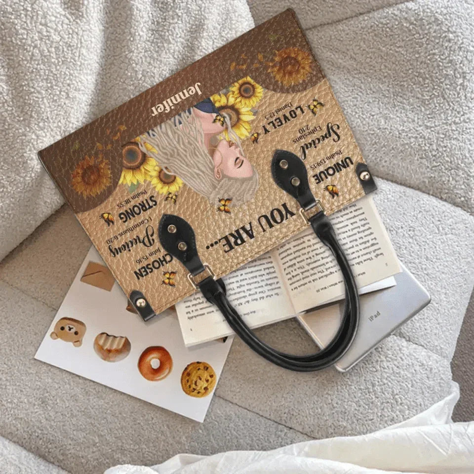 Gift For Daughter Leather Bag - You Are Affirmation - Joliny