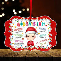 Gift For Grandchild God Says I Am - Benelux Acrylic Ornament - Joliny