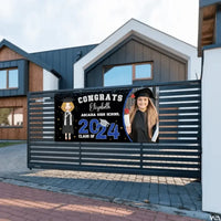 Glitter and Star Styles Congratulations Class Of 2024, Custom Photo - Joliny