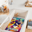 “Glory Canvas” - Personalized Customized Oil Painting Style Rugby Blanket - Personalized Gifts For Rugby Fans - Joliny