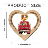 God Blessed the Broken Road that led me Straight to You - Personalized Couple Ornament - Joliny