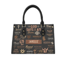 God Says I Am - Personalized Leather Bag - Joliny
