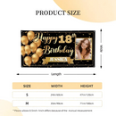 Golden Balloon Banner Sends Blessings, May Every Birthday Be As Bright As A Star - Joliny