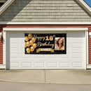 Golden Balloon Banner Sends Blessings, May Every Birthday Be As Bright As A Star - Joliny