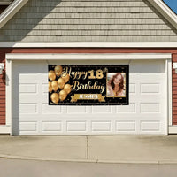 Golden Balloon Banner Sends Blessings, May Every Birthday Be As Bright As A Star - Joliny