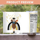Graduate Nutrition Facts - Personalized Tumbler - Joliny