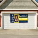 Graduation Banner 2024 Personalized - Your Own School Colors, Message - Joliny