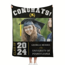 Graduation Celebration - Graduation Gift - Personalized Custom Photo Blanket - Joliny