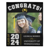 Graduation Celebration - Graduation Gift - Personalized Custom Photo Blanket - Joliny