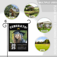Graduation Celebration - Graduation Gift - Personalized Custom Photo Flag - Joliny