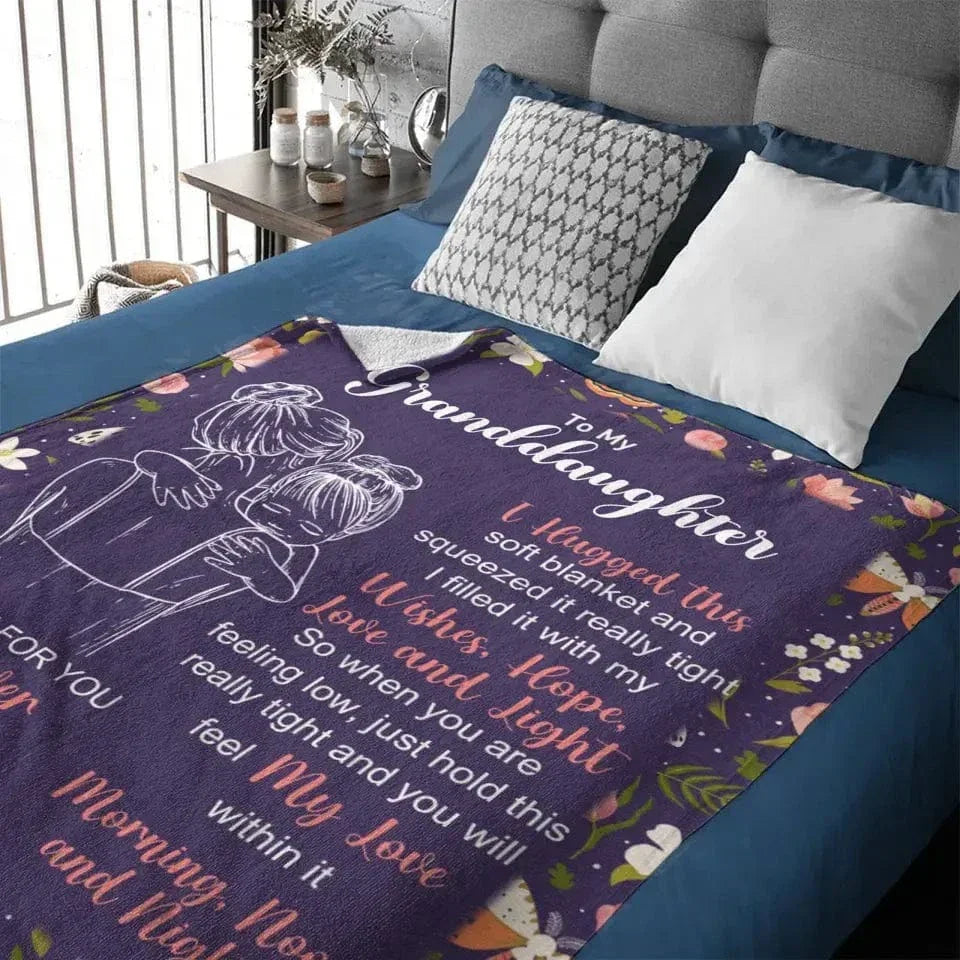 Granddaughter's And Grandson's Gift-Sweet Words Blanket - Joliny