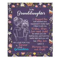 Granddaughter's And Grandson's Gift-Sweet Words Blanket - Joliny