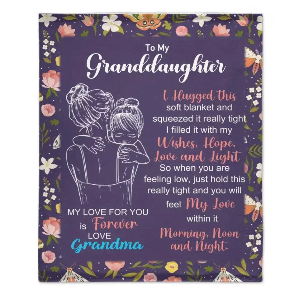 Granddaughter's And Grandson's Gift-Sweet Words Blanket - Joliny