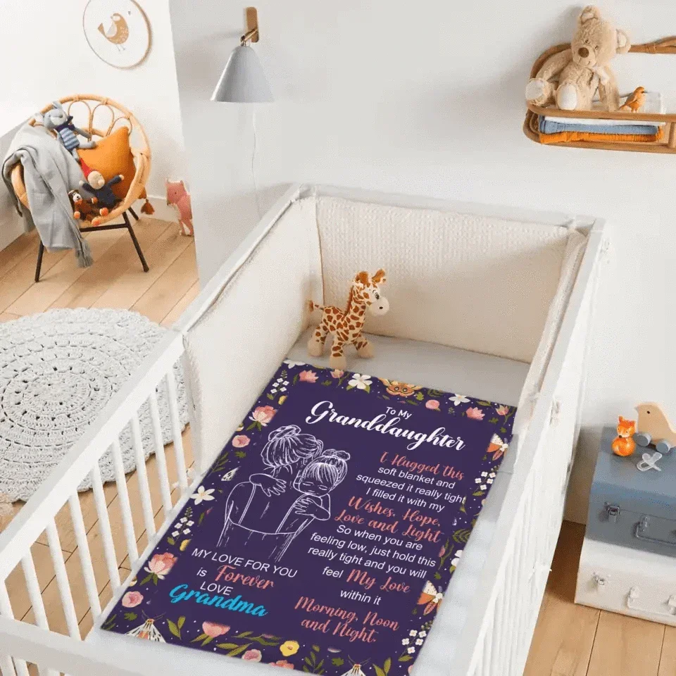 Granddaughter's And Grandson's Gift-Sweet Words Blanket - Joliny