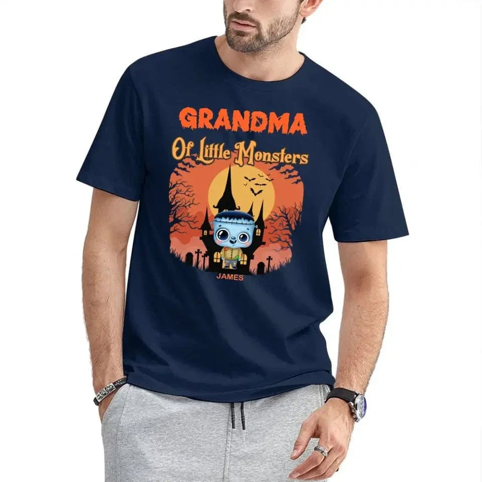 Grandma of Little Monsters - Family Personalized Custom T-shirts, a gift for Grandma and Grandpa - Joliny