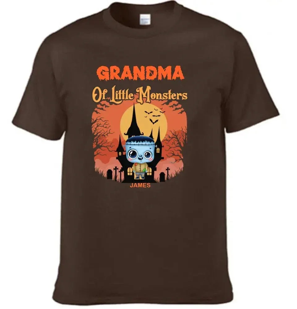 Grandma of Little Monsters - Family Personalized Custom T-shirts, a gift for Grandma and Grandpa - Joliny