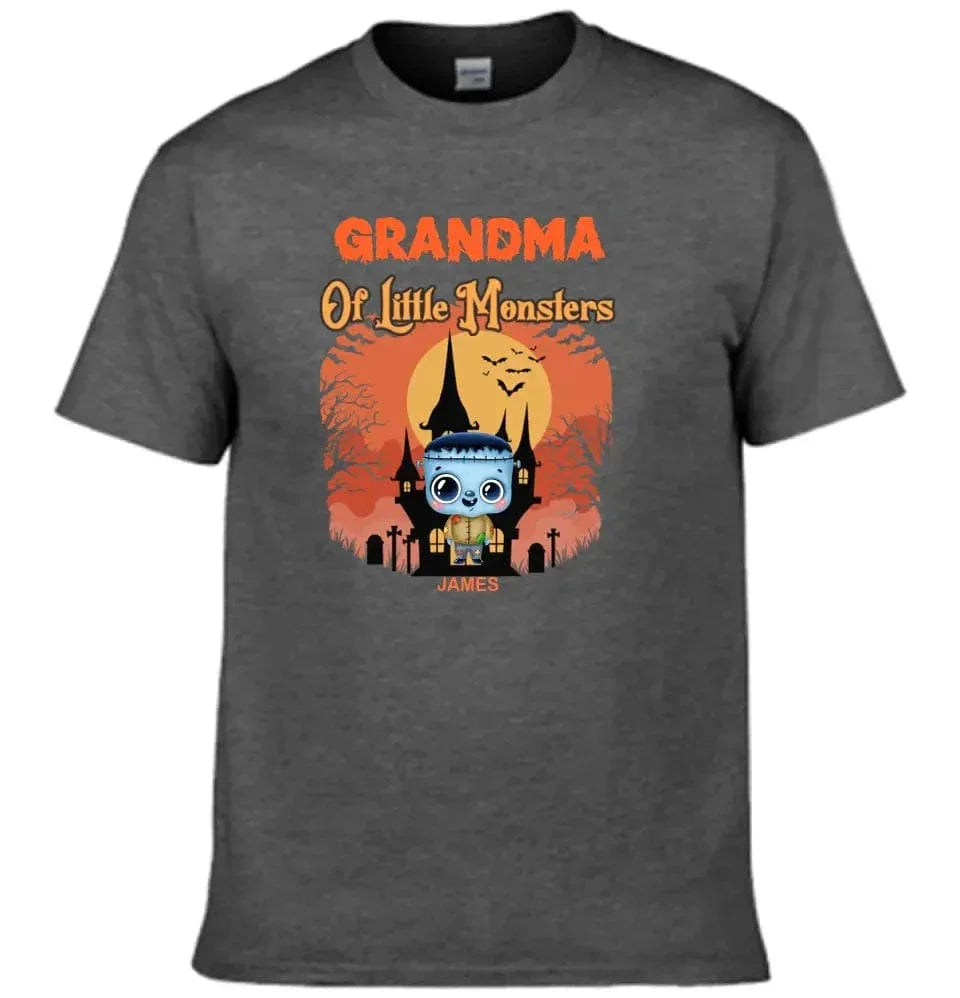 Grandma of Little Monsters - Family Personalized Custom T-shirts, a gift for Grandma and Grandpa - Joliny
