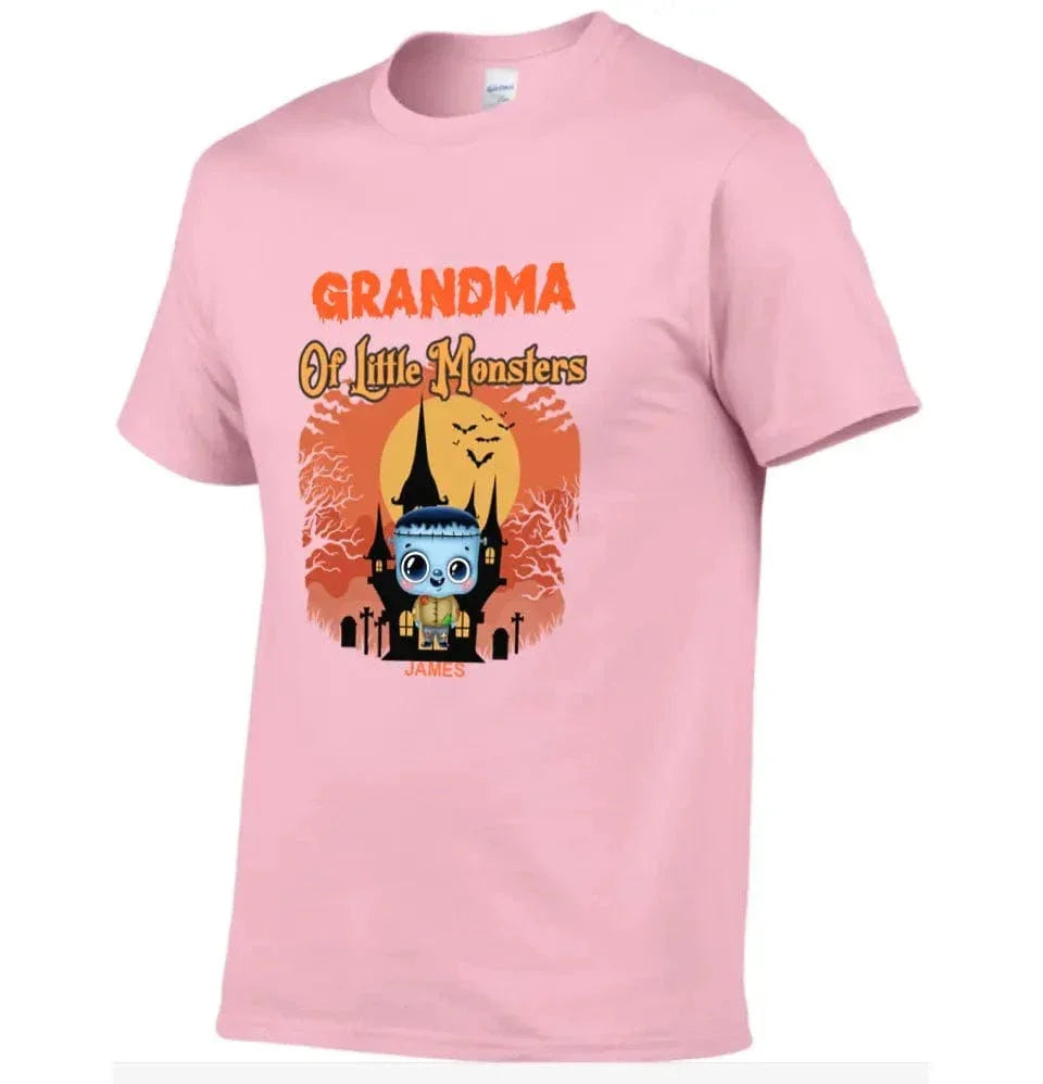 Grandma of Little Monsters - Family Personalized Custom T-shirts, a gift for Grandma and Grandpa - Joliny